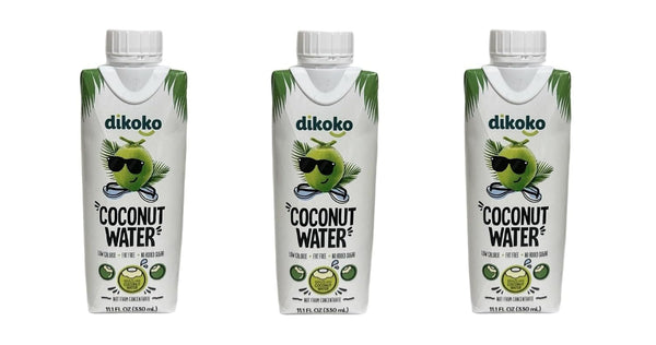 Generic Dikoko Coconut Water, Brazilian, Not from Concentrate, Low Calorie, Fat Free, No