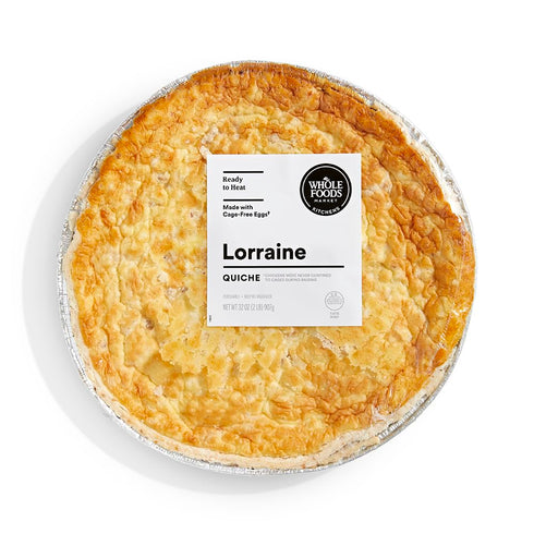 WHOLE FOODS MARKET Large Quiche Lorraine, 32 OZ