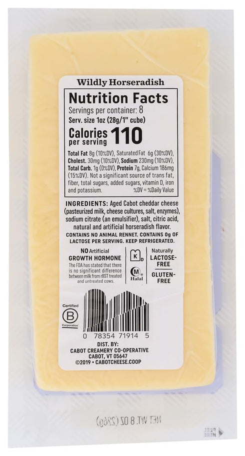 8oz. Cabot Horseradish Cheddar