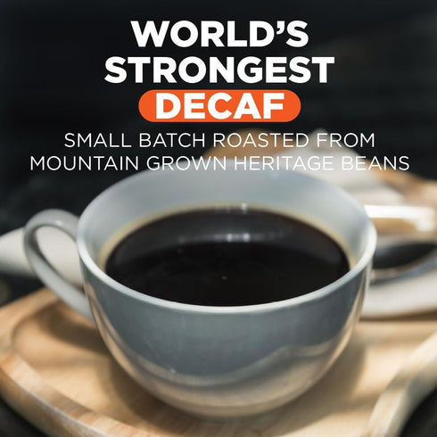 50ct, 100% Maud's World's Strongest Decaf Coffee Pods, Decaffeinated Dark Roast Coffee in Single Serve Pods Arabica