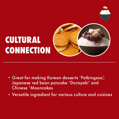 16.58 Surasang Premium Sweet Red Bean Paste - Authentic Korean Patbingsu & Asian Dessert Ingredient - Ready-to-Use