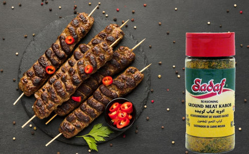 3 2.5 oz Kosher-(Pack 3) Sadaf Ground Meat Kabob Seasoning x - Middle eastern and mediterranean kebab spices