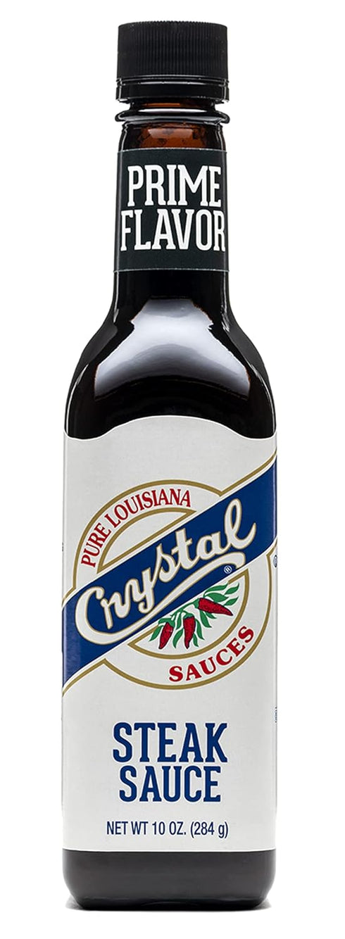Crystal Louisiana's Steak Sauce, 10 Ounce, Compliments Steak, Chicken, Pork, Grilled, Baked