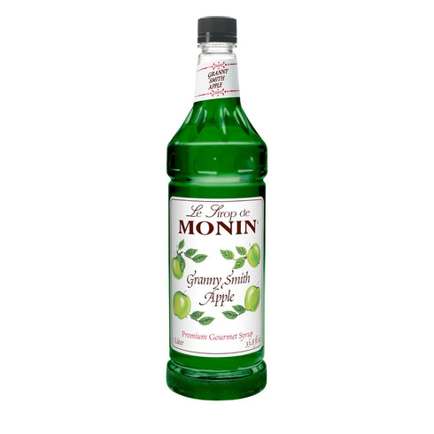 Monin - Granny Smith Apple Syrup, Great for Cocktails and Lemonades, Gluten-Free,