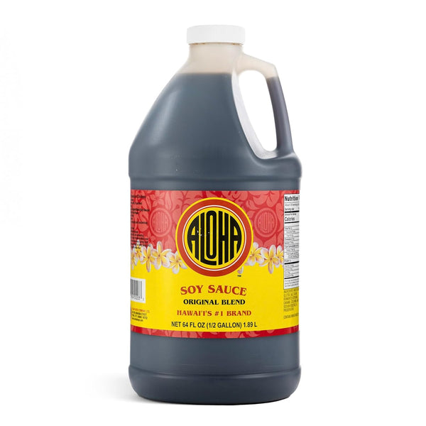 Aloha Shoyu, Original Blend Soy Sauce, 1/2 Gallon, Sweet and Light Profile
