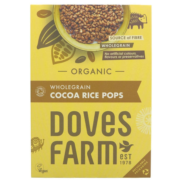 Doves Farm Organic Wholegrain Cocoa Rice Pops | 300g | Gluten-Free and