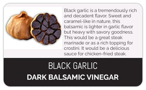 BJ Gourmet Garlic Farm Black Garlic Balsamic Vinegar
