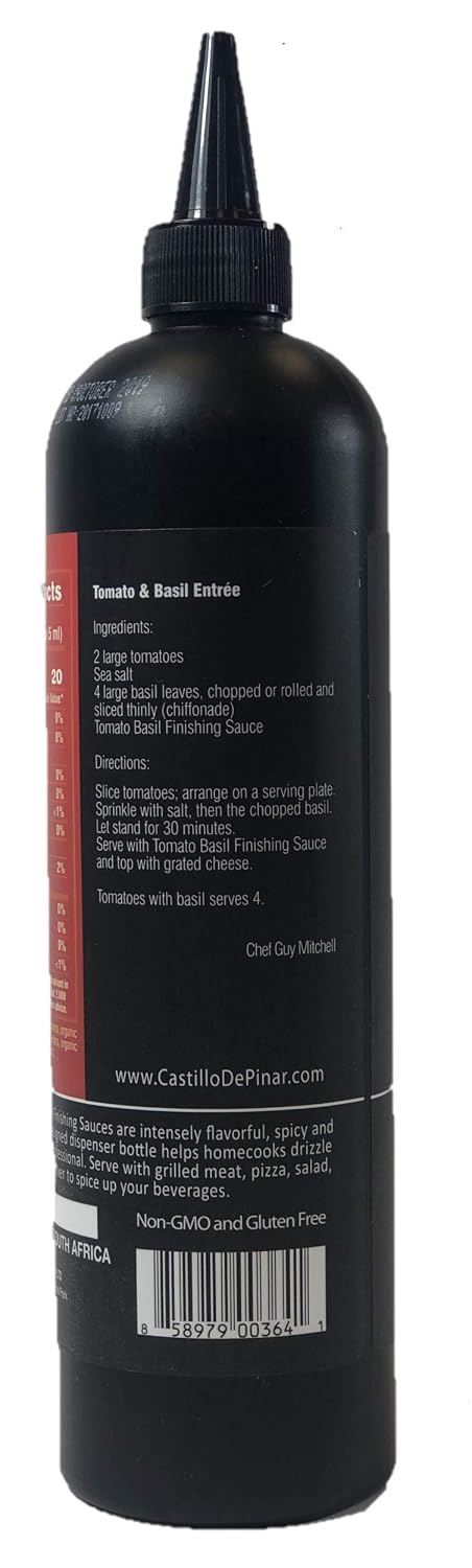 500ml Castillo de Pinar Tomato & Basil Spicy Peri-Peri, USDA Certified Organic, Non GMO