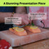 12x8x1.5 Himalayan Salt Block Cooking Plate for Cooking, Grilling, Cutting and Serving, with Steel Tray & Recipe