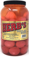Herbs Herb's Packed In Vinegar Red Pickled Eggs, 67 oz, Gallon size plastic