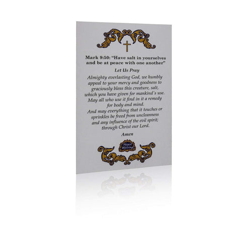 House of Blessing (5.3 ounces/150gr) Blessing Salt from the Dead Sea with a Blessing card