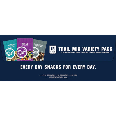 Pack, 18 Kar's Nut And Fruit Variety Box Of Bags