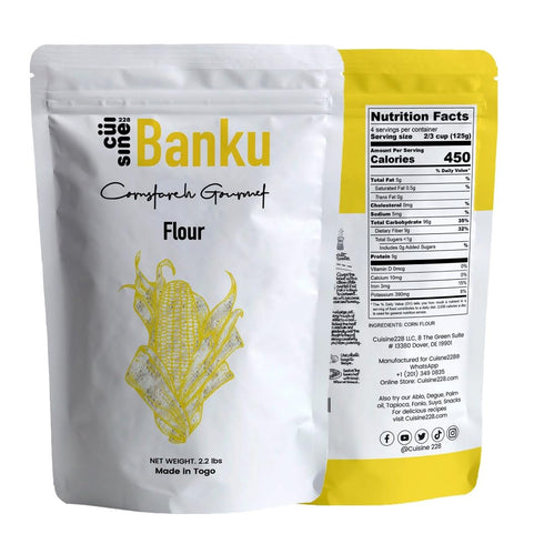 Cuisine228 Banku, Fermented corn flour 400g | Made in Togo (Banku)