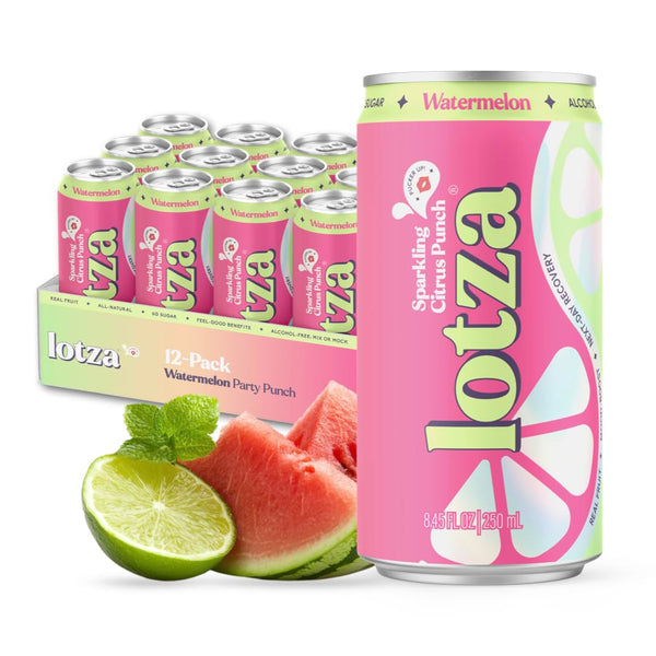 Lotza Sparkling Non-Alcoholic Adaptogen Drink with Electrolytes | Non-Alcoholic Mocktail & Drink