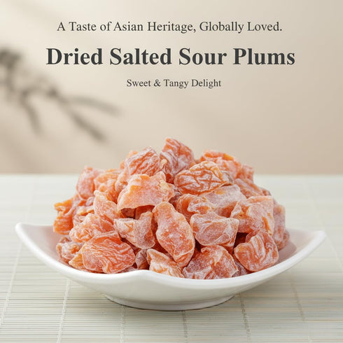 LWWTYKSPL 8.82oz 250g Japanese-Style Preserved Plums, Sweet and Sour Preserved Plum, Seedless, Dried Prunes