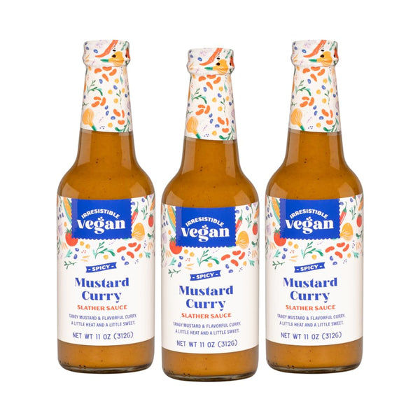 Irresistible Vegan - Spicy Mustard Curry Slather Sauce 11oz (11oz, 3)