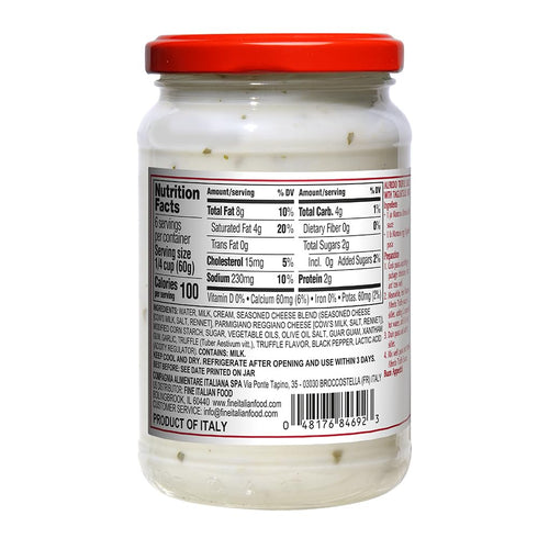 Mantova Traditional Alfredo Truffle Sauce, 12.5 oz (Pack of 2), All-Natural, Product of Italy, No Artificial