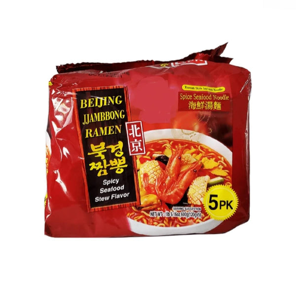Generic Korean Instant Noodles (CASE SET, BEIJING SPICY SEAFOOD)