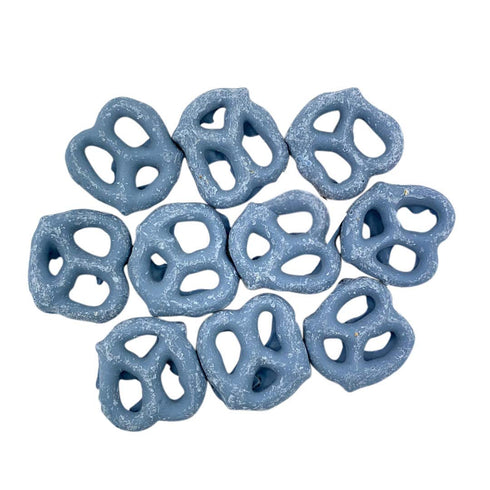 Needzo Fresh Yogurt Covered Pretzels, Blueberry Flavored Healthy Snack Bags for Adults