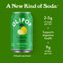 12 oz OLIPOP Prebiotic Soda Pop, Lemon Lime, Prebiotics, Botanicals, Plant Fiber, fl