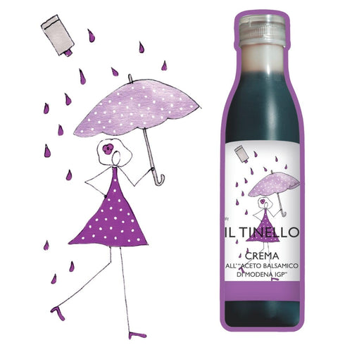 250ml (8.45 oz) IL TINELLO Glaze with Balsamic Vinegar of Modena IGP Crema all'Aceto Balsamico di Modena IGP, fl Sweet