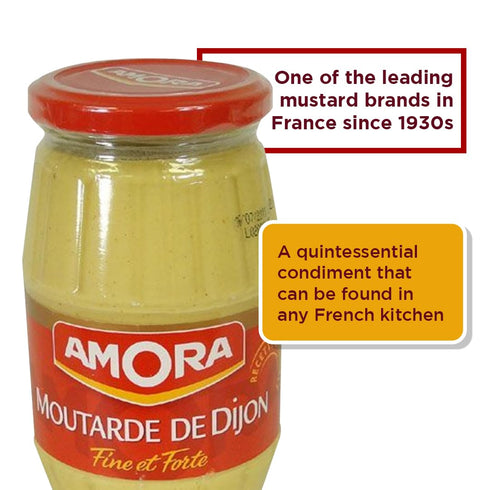 Amora Dijon Mustard - Classic French Condiment