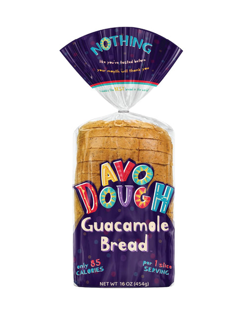 AVO DOUGH World's First Guacamole-Infused Bread, Only 85 Calories and 6 Grams of Protein