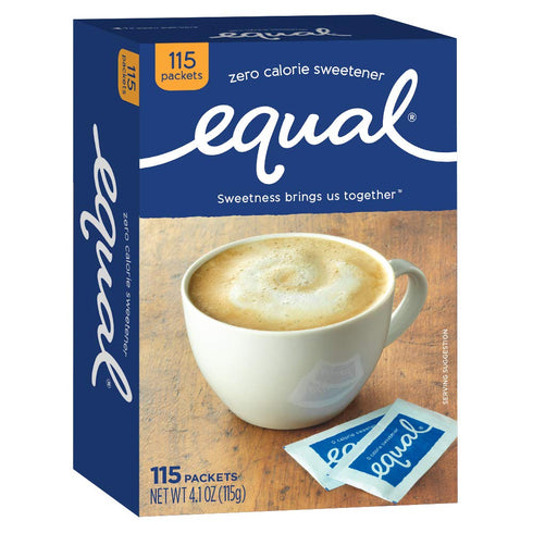 Equal Sugar Substitute Packets, 4.1 oz, 115 ct