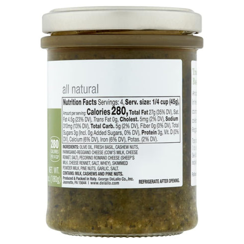 6 Oz Delallo Pesto Olive Oil