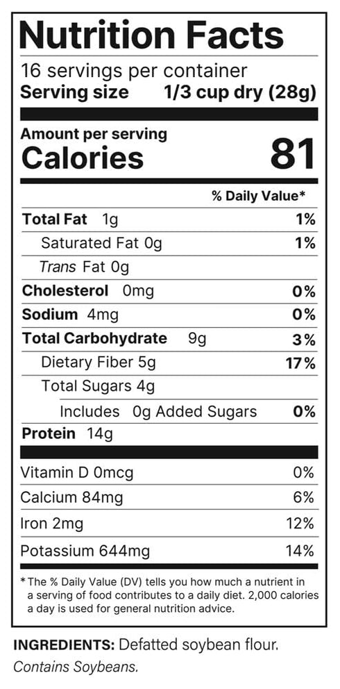 1 lb, Plant Basics - Hearty Plant Protein - Unflavored Ground, Non-GMO, Gluten Free, Low Fat, Low Sodium, Vegan, Meat