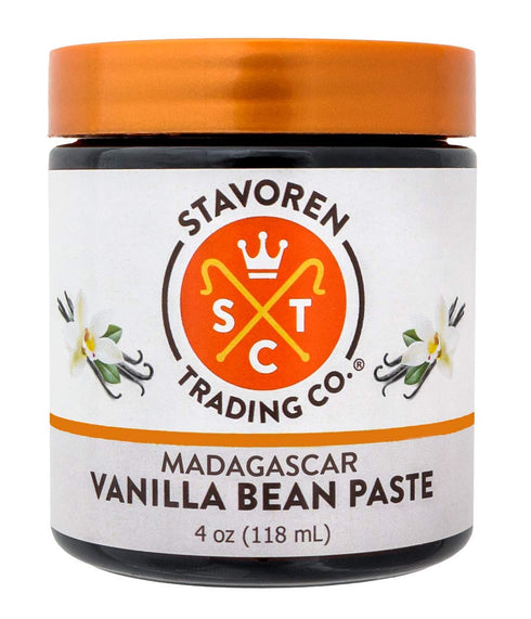 Madagascar Vanilla Bean Paste - 4oz for Baking, Cooking, and Desserts