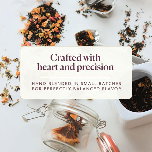 (60-80 Plum Deluxe Creme Brulee Earl Grey Black Tea Cups), Premium Loose Leaf Tea Leaves, Hot or Iced, Sweetener