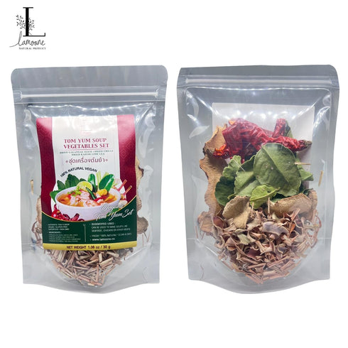 Thai Spice Mix for Tom Yum Soup, 30g, Makes 2-4 Servings, Chili, Galangal, Lemongrass, Lime Leaves (1 set, 1.06, Ounce)