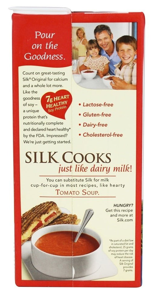 32 Oz Silk Lactose Free Plain Organic Soymilk