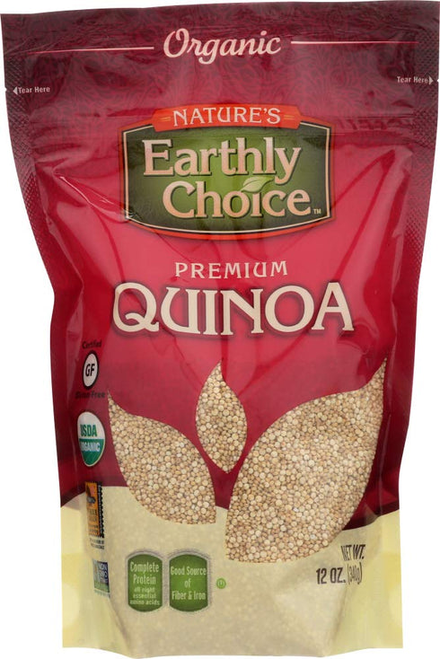 Nature's Earthly Choice Premium Quinoa Gluten Free 12 Oz. Pack Of 3.