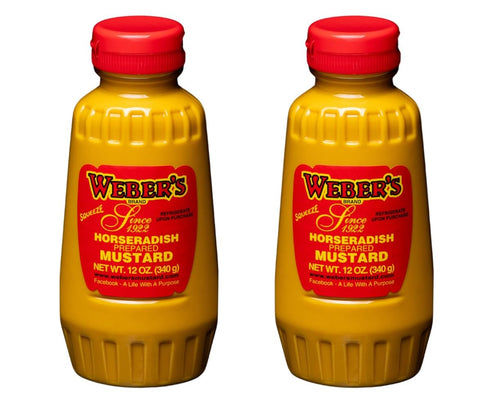 Weber's Buffalo's Own Brand Premium Horseradish Mustard Squeeze Bottle - 12oz (2-pack) |