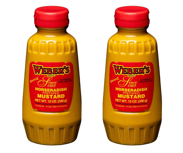 Weber's Buffalo's Own Brand Premium Horseradish Mustard Squeeze Bottle - 12oz (2-pack) |