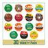 KUPIX 30 Count Variety Pack Coffee Pods K Cup Sampler French Roast, Black