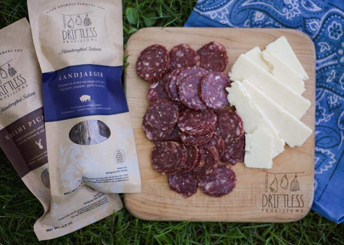 Driftless Provisions (3, 4-4.5 oz Salami, The Exotic Trio Nitrate Free Varieties)