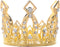 JANOU Mini Crown Tiara Cake Topper - Crystal Hair Ornaments for Wedding, Birthday, Baby Shower Cake Decoration (Gold)