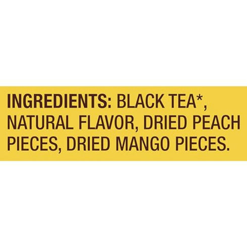 80 (20ct Pack 4) Lipton Black Tea Peach Mango, Pyramid Tea Bags, Flavored Teabags for a Refreshing Cup of Tea, Total