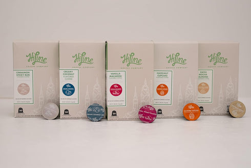 HiLine Espresso Coffee Pods, Light Roast Coffee, 20 Count, Compatible with Nespresso Original Brewers