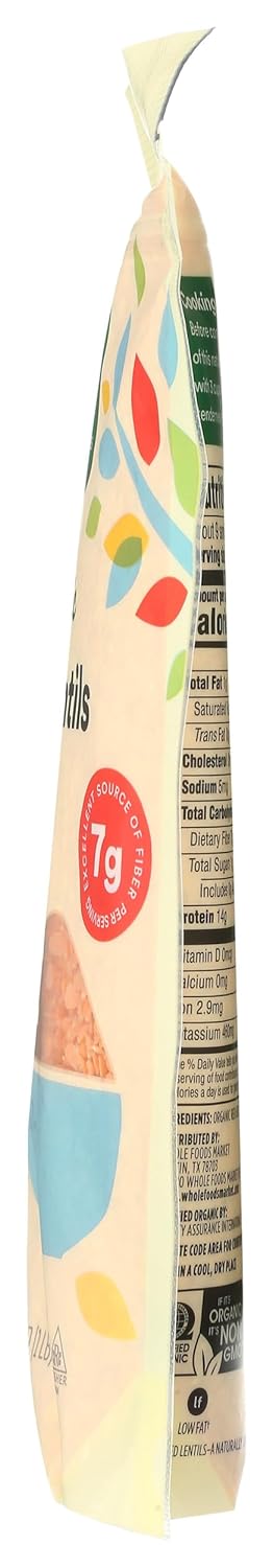 365 16 by Whole Foods Market, Organic Red Lentils, Ounce