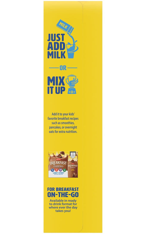 Chocolate.705 Oz, 8 (Pack 2) Carnation Breakfast Essentials Light Start Powder Drink Mix, Rich Milk Ct