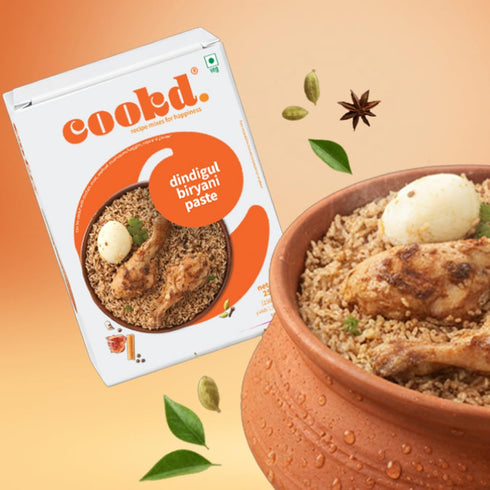 Cookd Dindigul Biryani Paste Without Rice 255g Authentic Preservative-Free Tamil Nadu Biryani