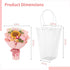 wkao 12.5 Gift Bouquet: Knitted Crochet Flowers, Sunflower, Rose, Carnation, Handmade