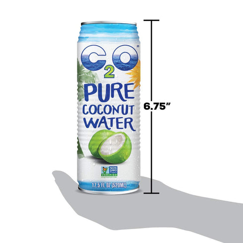 C2O 17.5 OZ (Pack 12) Pure Coconut Water with Mango | Plant Based | Non-GMO | No Added Sugar | Essential Electrolytes |