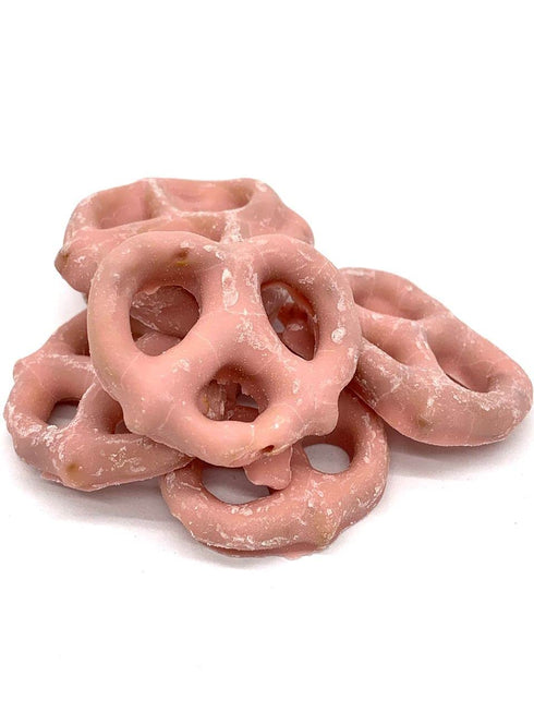 (1 lb. Strawberry Yogurt Pretzels, Bulk Resealable Zip Lock Stand Up Bag)