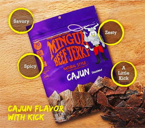 3.5 oz Mingua Beef Jerky (The Original) Cajun