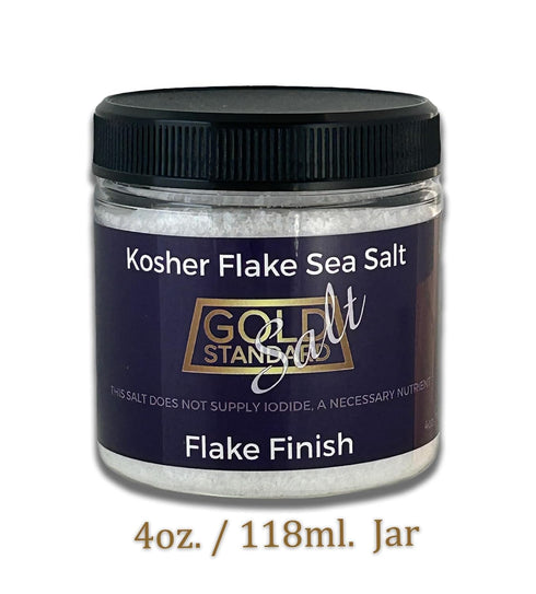 4oz KOSHER CERTIFIED Flake Sea Salt - Flake Finish, Finishing Salt